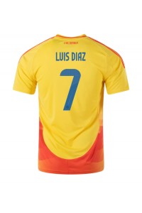 Fotbalové Dres Kolumbie Luis Diaz #7 Domácí Oblečení Copa America 2024 Krátký Rukáv